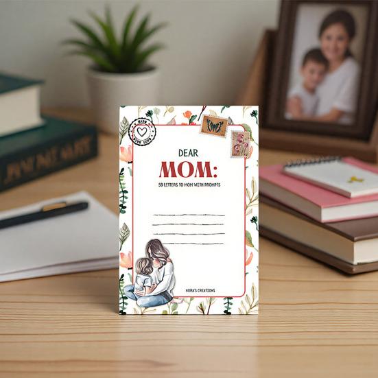 

Листи до моїх коханих Порожній журнал Сувенір Меморіальна листівка для Маленького Сина Собаки Вчителя Мами Дочки Бабусі F