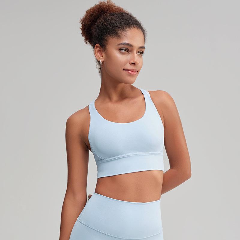 Women's High-Intensity Yoga Sports Bra: Crossback, Shockproof, Anti-Sag, Fitness Vest