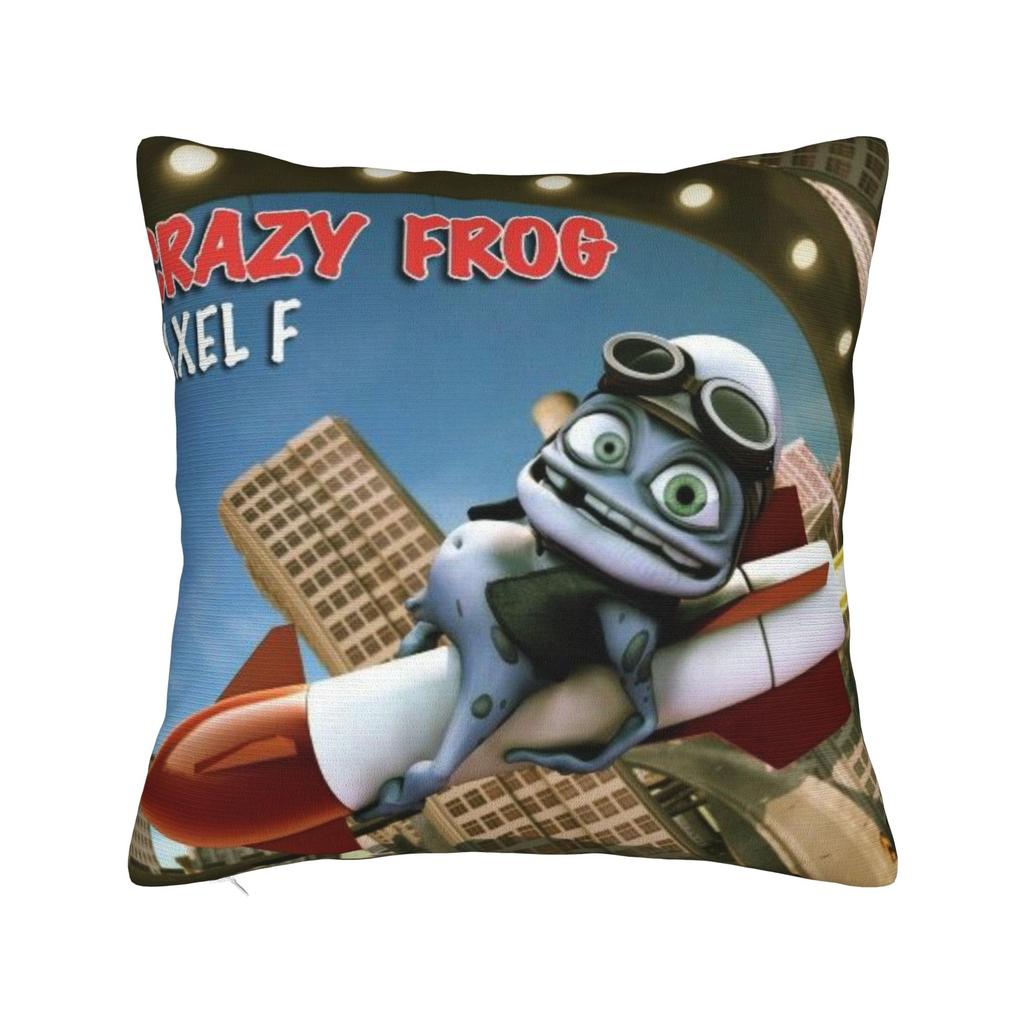 Federa Cartone Animato Crazy Frog Accessori Copricuscino Stampato Copricuscino da Arredo Casa Quadrato Diverse Misure