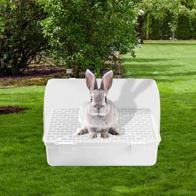 Kaninchen Katzenklo Tierschale Trainingswanne Töpfchen Toilette für Rennmaus Hamster Käfig Klein