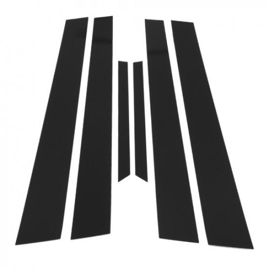 1998-2002 Honda Accord Door Pillar Window Trim | Black | 6 Pcs