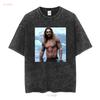 HOT Jason Momoa Classic T Shirt Size S 5XL Best  Vintage Washed Comfortable Stretched Soft Streetwear Slightly Fashion