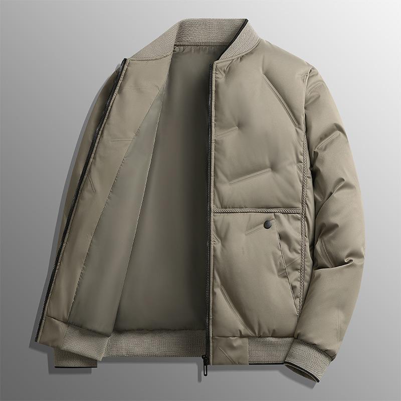 Baseball collar cotton clothes men's short winter thickened warm and cold warm jacket casual Qingchao brand jacket