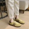 Retro leather German training shoes for women 2025 spring new versatile flat-soled Forrest Gump shoes casual sports low-top board shoes for women