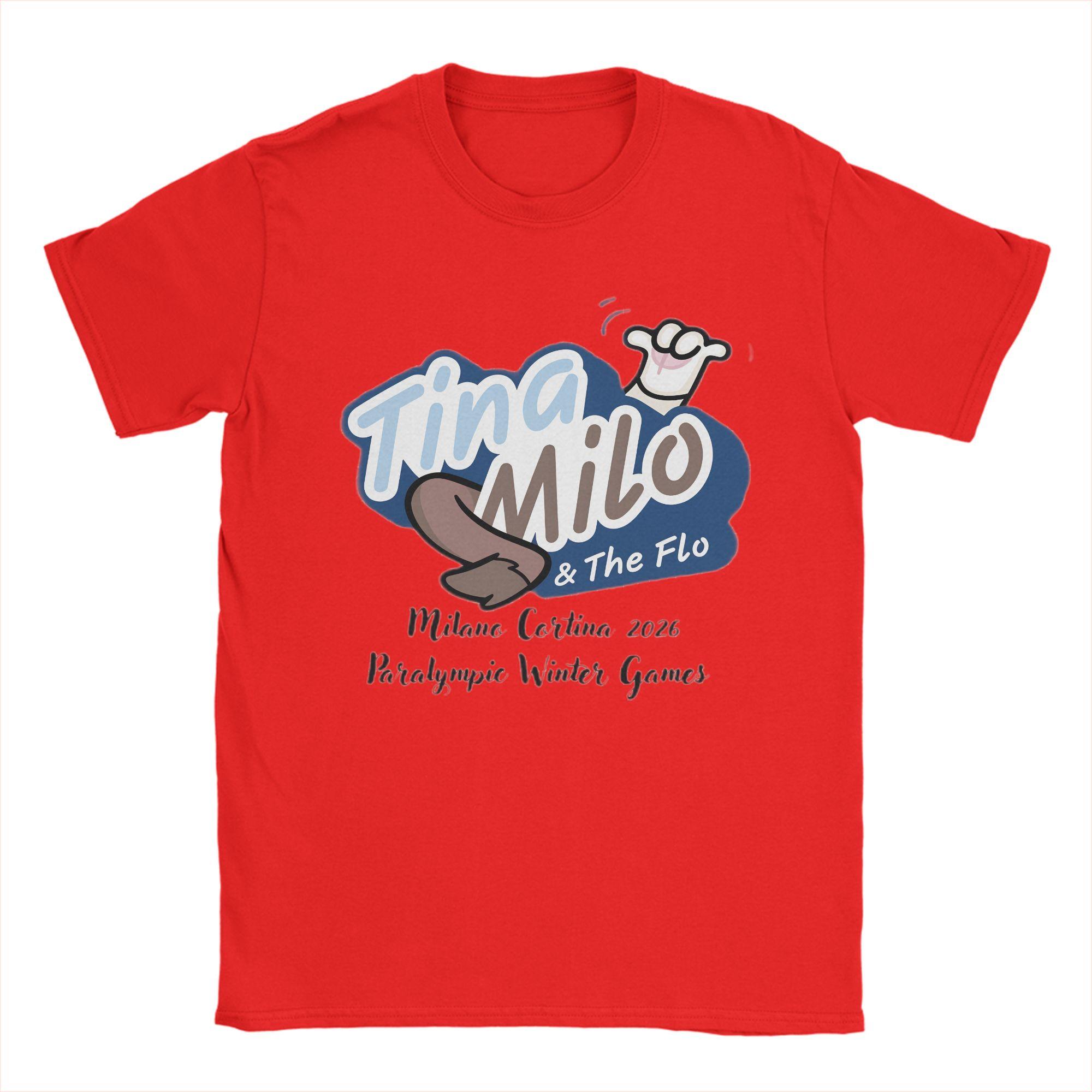 

Tina and Milo Flo 2026 Sport Party T Shirt Summer Fashion TShirts Unisex 100 Cotton O Neck Oversize Clothing Street Style Tops S