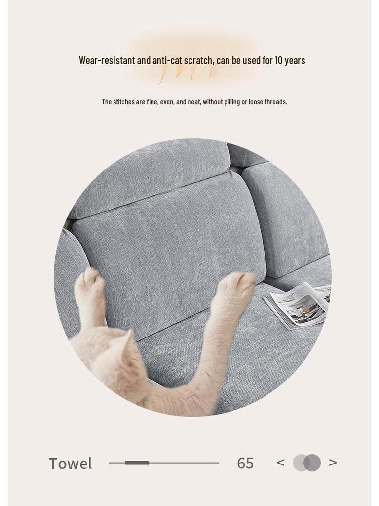 Universal-Sofaüberzug aus Chenille – Rundum-Kissenbezug, schlichtes Design