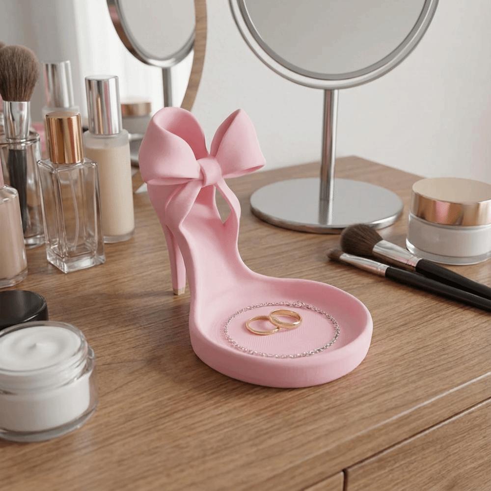 3D Printed High Heel Jewelry Tray INS Jewelry Storage Tray Fun Mini Key Stand  Home Ornaments