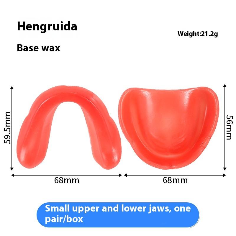 1 Pair U-Shape Dental Rim Model Base Plate Wax Hard And Soft Occlusal Wax Denture Casting Bite Block Dentistry Lab Material