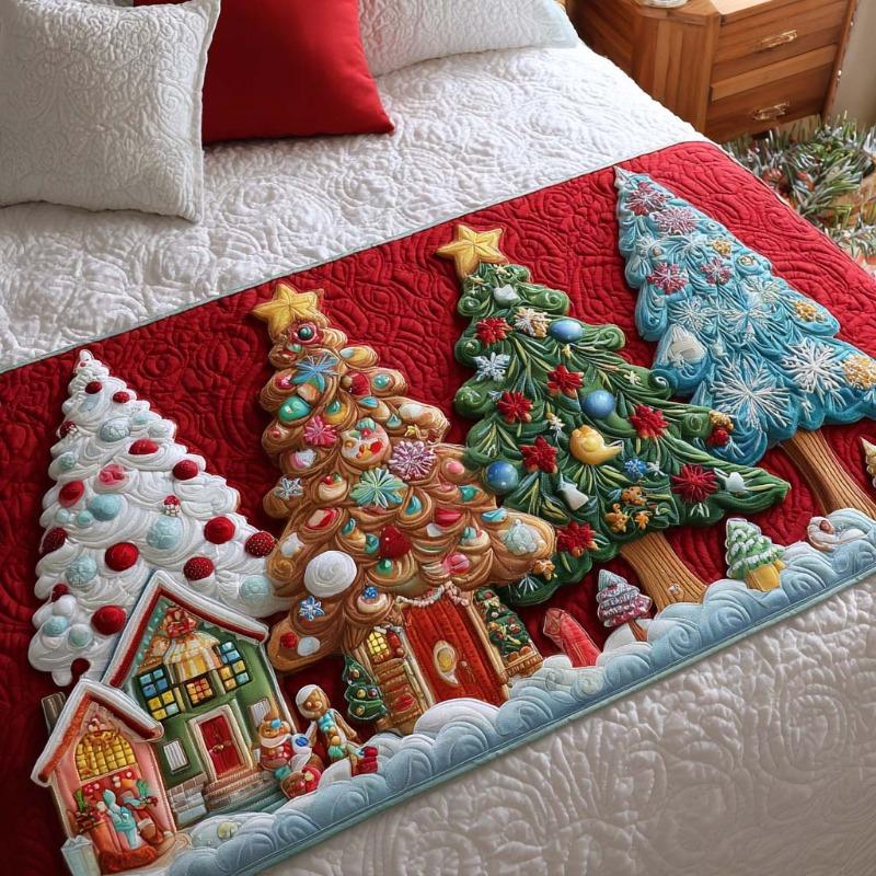 Hotel Bed Flag Christmas Home Party Decoration Bed Flags Cartoon Snowman Festive Atmosphere Jacquard Soft Bedding Table Runner