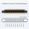 1Pc Professional 10 Hole 20 Tone Harmonica Color C Tone Harmonicas With Case Christmas Gift For Beginners Harmonica
