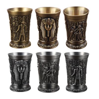 Glass, Vintage Drinkware Personalized Embossed Zinc Alloy Goblet,