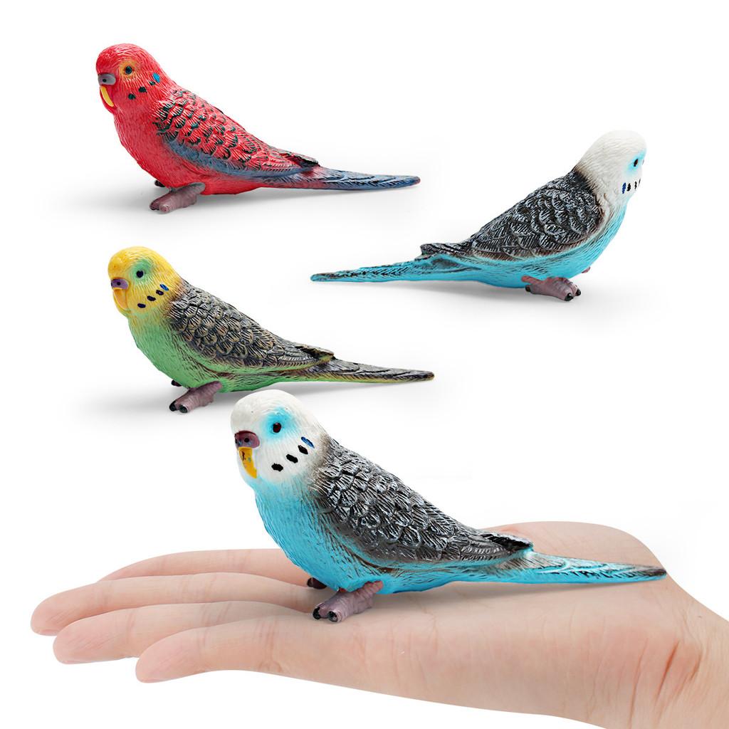 Wildlife Bird Simulation Pvc Model Parrot Toy For Children Educational Play