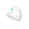 WATERTIME Waterproof Silicone Swim Cap, Chlorine-Resistant, Ear-Protecting, Large Size, White