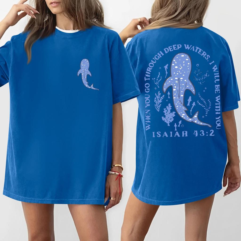 Women's Round Neck Printed Short-sleeved T-shirt Top