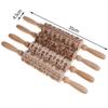 Rodillos de Navidad Rock Rolling de madera en relieve para hornear galletas, galletas, fondant, pastel con dibujos