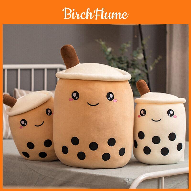 Adorable Bubble Tea Boba Cup Plush Pillow Cushion For Cozy Softness In 4 Sizes