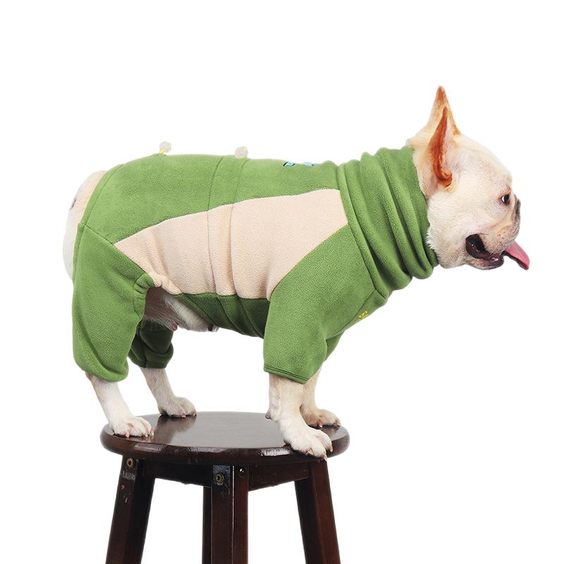 French Bulldog Clothes Winter Pug Dog Jumpsuit Thick and Warm Pet Apparel Poodle Bichon Frise Schnauzer Frenchies Dog Costume
