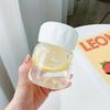 1 buc/2 buc-Sticlă de apă mică transparentă portabilă sticlă pentru cafea ceai suc lapte portabilă mică de călătorie sticlă de apă din plastic 250ml