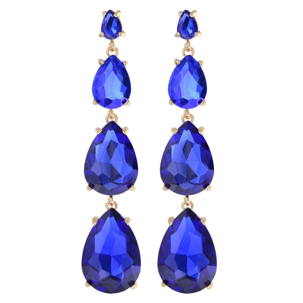 Geometric Drop Earrings With Cubic Zirconia For Women Fashion Jewelry Autumn