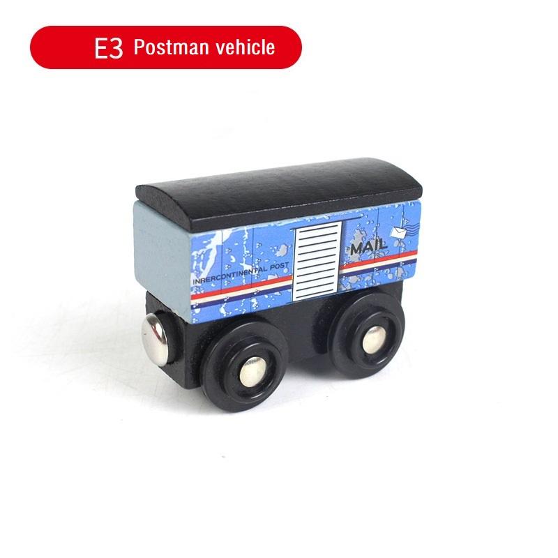 Non-Toxic Wooden Magnetic Train Kids Train Toy Anime Locomotive Car Toys Wooden Track Train Railway Vehicles Children Birthday Gifts
