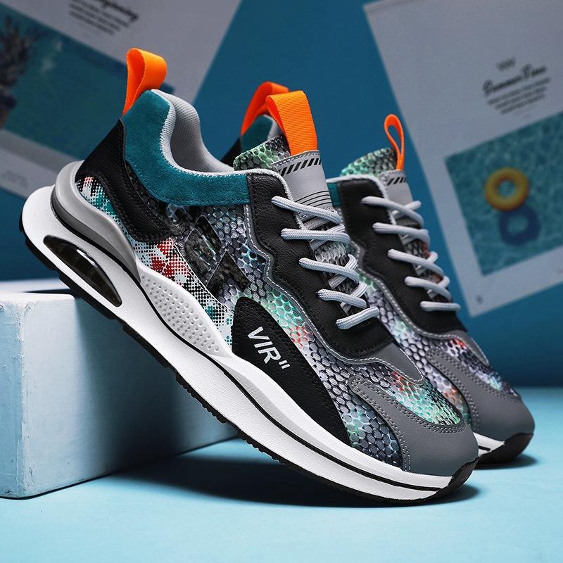 

Мужская обувь, модная обувь для бега с сеткой, мужская летняя дышащая повседневная спортивная обувь, мужские кроссовки 44 серый