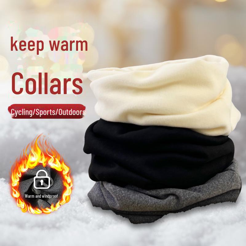 "Unisex German Velvet Scarf: Warm, Windproof Neck Cover for Autumn/Winter"