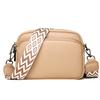 DENK Leather Women's Bag  New Trendy Fashion Niche Shoulder Messenger Bag First Layer Cowhide Small Square Bag