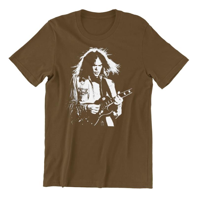 Neil Young T Shirt Grunge 2024 Size S 5Xl Music Band S разноцветный