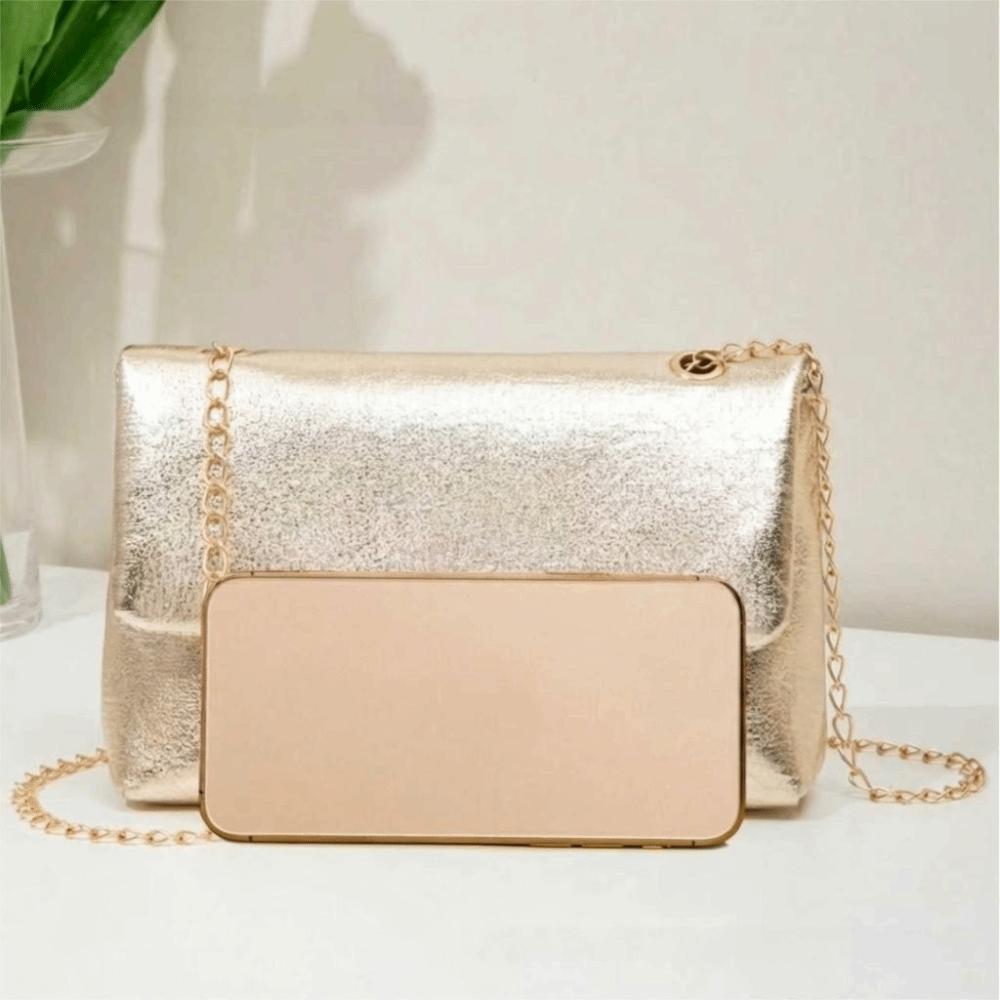 Trend Casual Gold Chain Crossbody Bag Elegant Versatile Shoulder Bag Messenger Bag Women