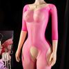 One-piece Seductive Transparent Open-crotch Tight-fitting Garment, Sexy Women's Tight-fitting Stockings