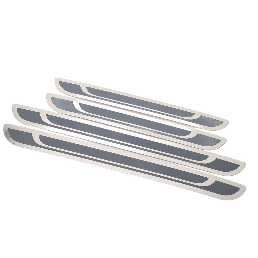 4Pcs Door Sill Cover Guard Stainless Steel Wear Resistant Door Sill Trim Replacement for Peugeot 208 307 308 408 508
