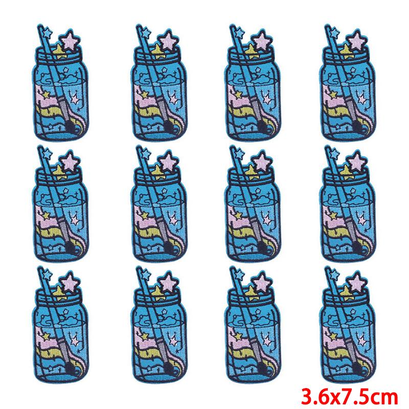 10 Pcs/lot Wholesale Embroidery Patch Iron On Patches For Clothing Patches On Clothes Jackets Decor Applique Sew Supplies