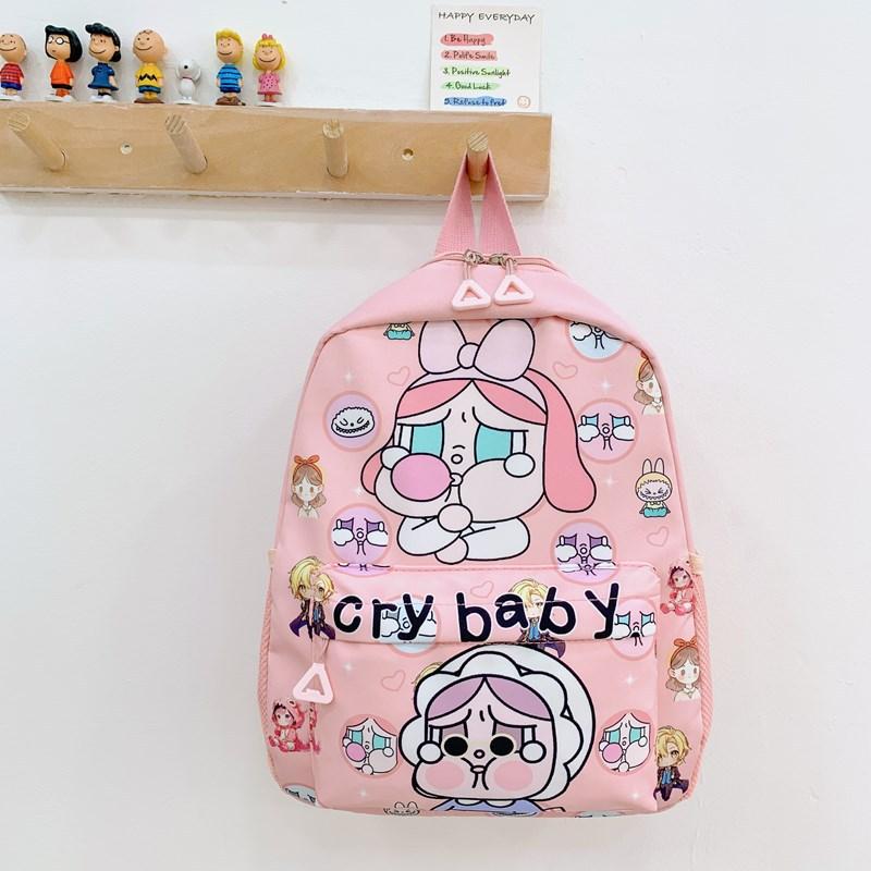 

Плачущий Мультяшный Детский Рюкзак Большой Вместимости Легкий Рюкзак Рюкзак Студенческий Pink Bubble