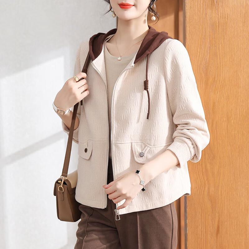 

Xuexi Women s Autumn Hooded Cardigan Jacket 5XL