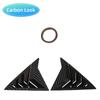 For Hyundai Elantra Avante Sedan 2011-2015 Car Rear Louver Window Side Shutter Cover Trim Sticker Vent Scoop ABS Carbon Fiber