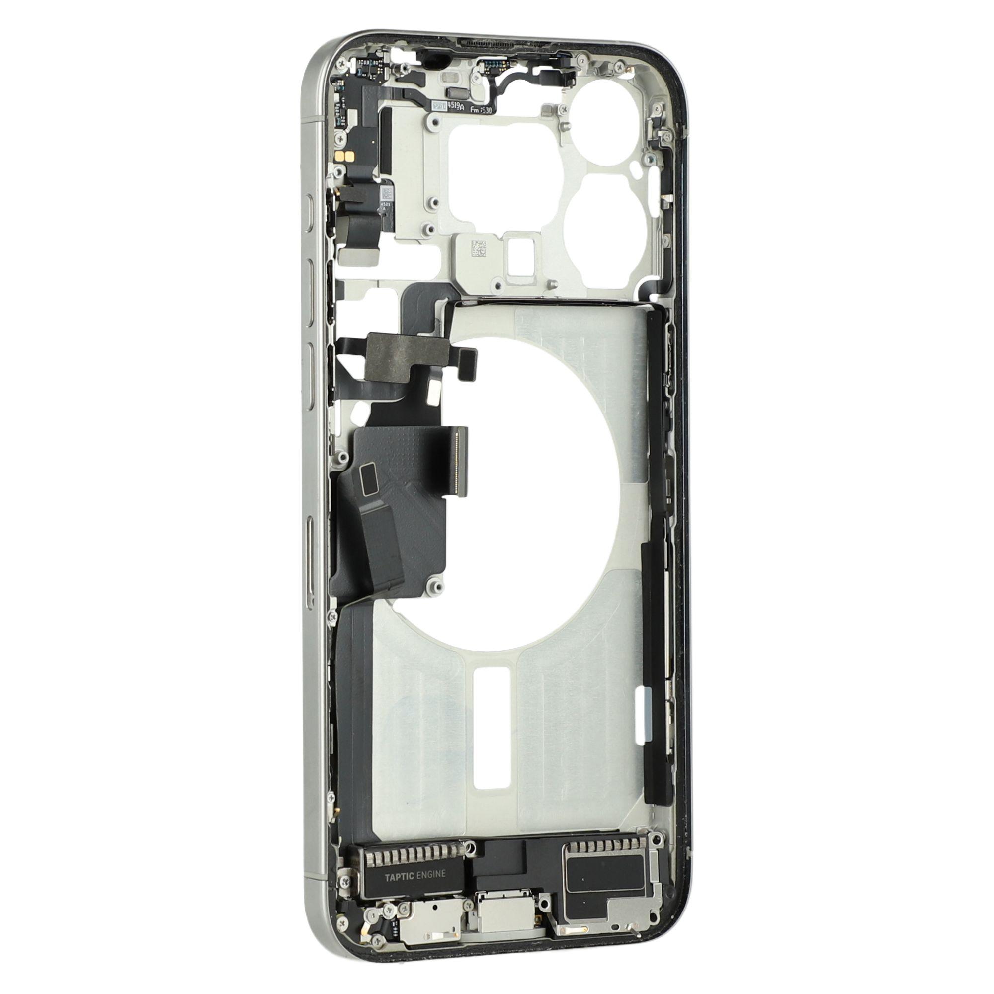 

For iPhone 15 Pro Max OEM Disassembly Middle Plate Frame Spare Part Black