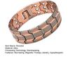 Alloy Magnetic Bracelet Retro 3-Row Magnet Therapy Bracelet Hypoallergenic Health Bracelet Gift for Him Her Women Men