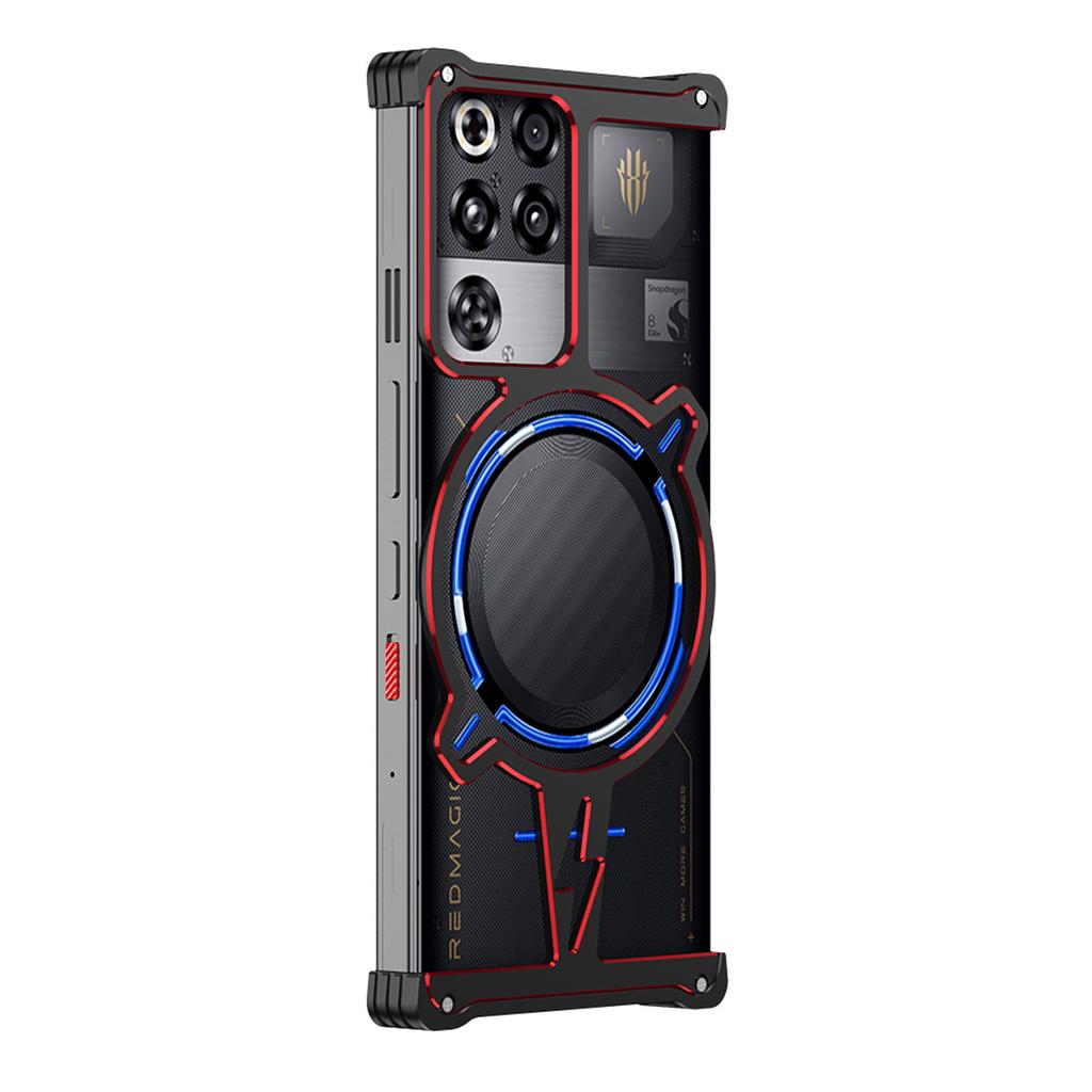 For ZTE Nubia RedMagic 11 Pro 5G/11 Pro+ 5G Bumper Magnetic Case Aluminium Alloy Metal Frameless Phone Cover