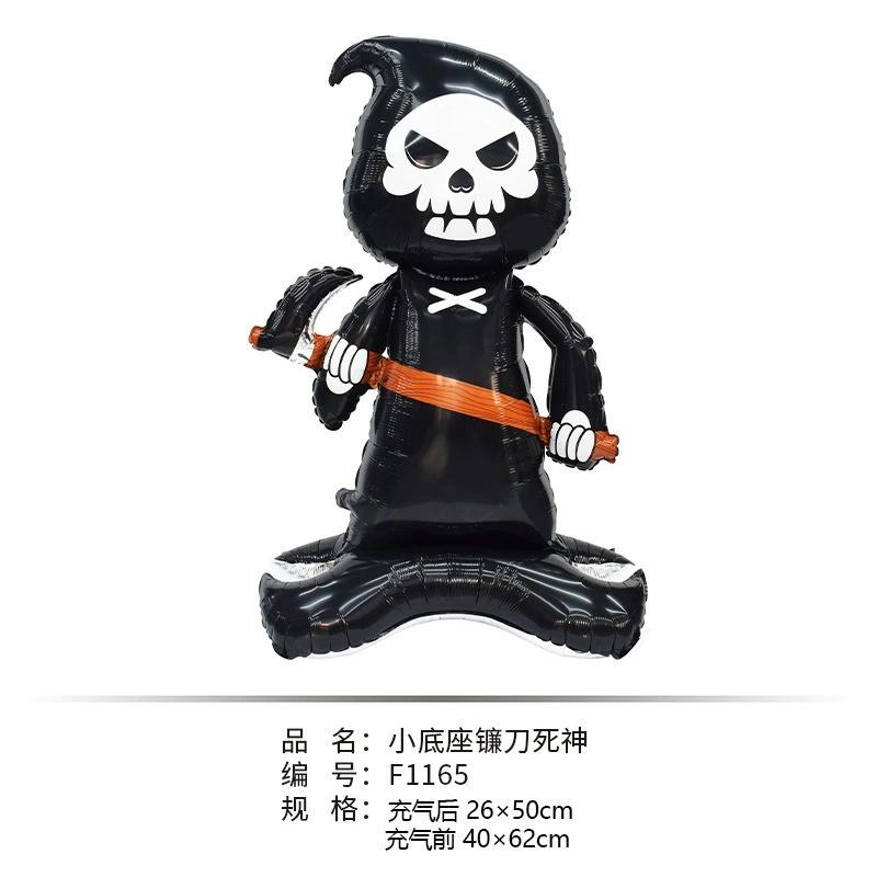 1Pc Halloween Theme Witch Grim Reaper Balloon Set 2026 Halloween Party Decoration Supplies Baby Shower Helium Globos