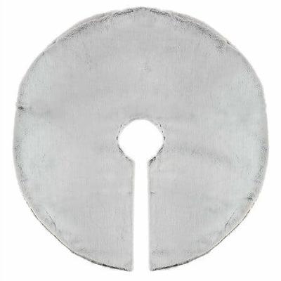 Christmas Tree Rug 90 Cm Gray Fur Made Of Polyester