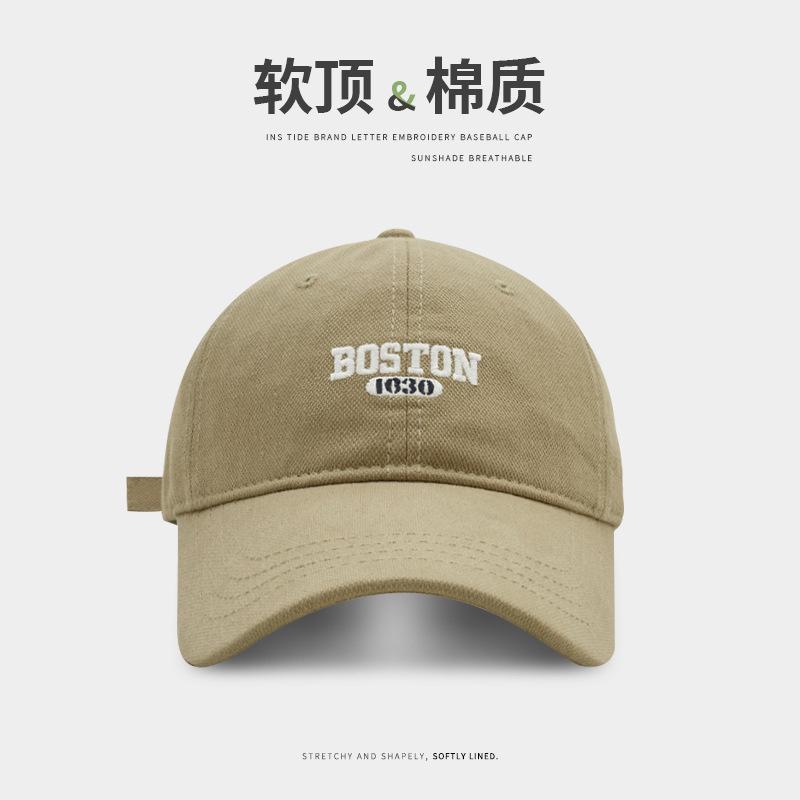 Letter Embroidered Baseball Cap Children's Fashion Show Face Small Peaked Cap Versatile Increase Deepening Couple Sports Cap