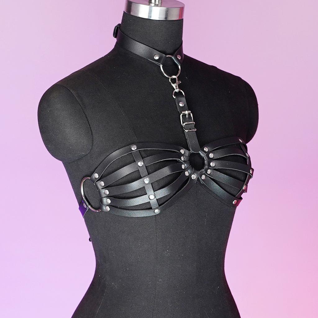 Women'S Sexy Chest Strap Gothic Body Strap Cage Style Chest Strap Bra Style Strap Valentine'S Day Gift Couple Date Clothing