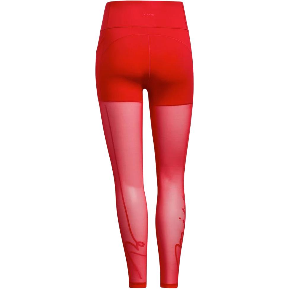 adidas X Ivy Park Solid Logo Print Leggings Women Leggings Red HH9722