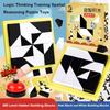 161 Level Hidden Building Block Logic Thinking Training Spatial Reasoning Intelligent Puzzle Toys Puzzle Black White