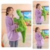 Large Crocodile Hugging Pillow Green Giant Stuffed Animal Doll Toy Soft Plush Body Pillow for Kids And Adults