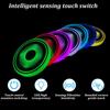 2PCS LED Car Cup Holder Lights, 7 Colors Changing Vehicle USB Charging Cup Holder Insert Coasters, Automotive Interior Atmosphere Lamp Decoration