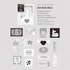 Sugar Poem Sticker Pack: Inorganic Salt Color Series, 30 Multi-Material Sheets for Journaling & Collage
