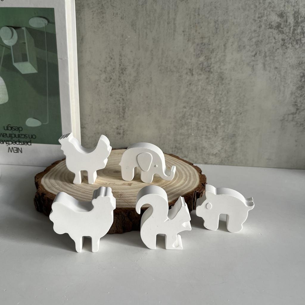 DIY Crystal Dropping Glue Mold Animal Shaped Decorations Molds Silicone Desktops Ornament Mould Epoxy Resin Moulds
