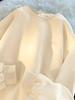 Men's and Women's Autumn/Winter Plus Velvet Solid Color Thick Loose Hoodie, 380g, 2023.
