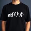 Evolution zum Sport T-Shirt Lustige Sportler Grafik Geschenk Oberteil Herren Unisex T-Shirt